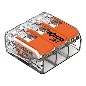 Złączka instalacyjna z dźwigniami WAGO 221-413 – 32A, 450V 3-przewodowa